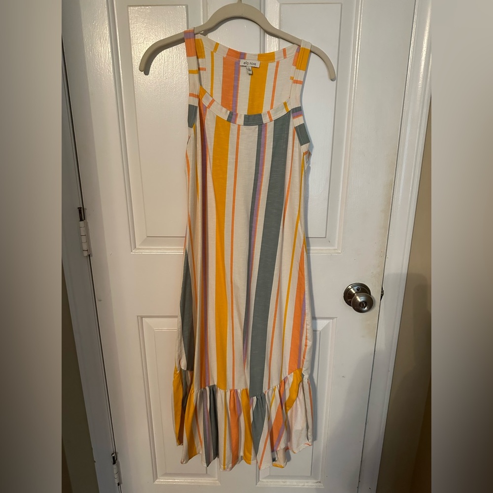 Striped Ella Moss Summer Dress
